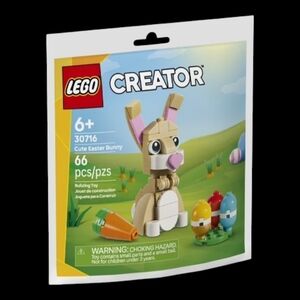 LEGO Creator Cute Easter Bunny Building Toy Set 30716 NEW 66 Pieces